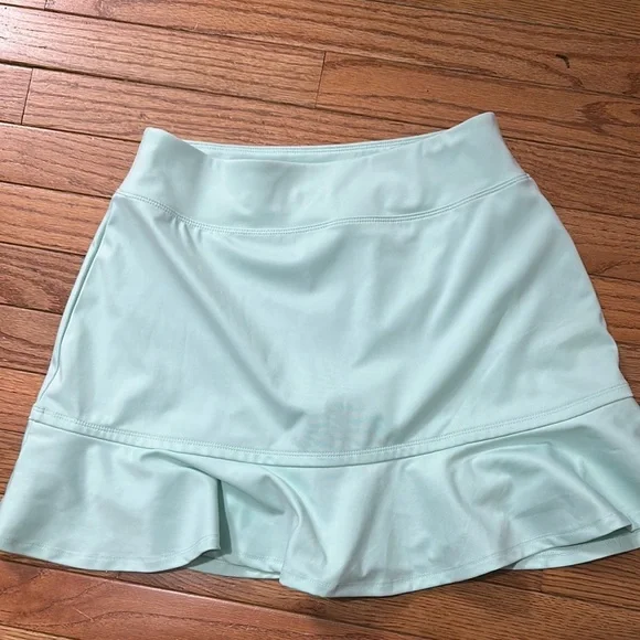 Tommy Bahama Mint Green Ruffled GolfSkirt Size Small Waist 28 inches  length 15 - Picture 4 of 4